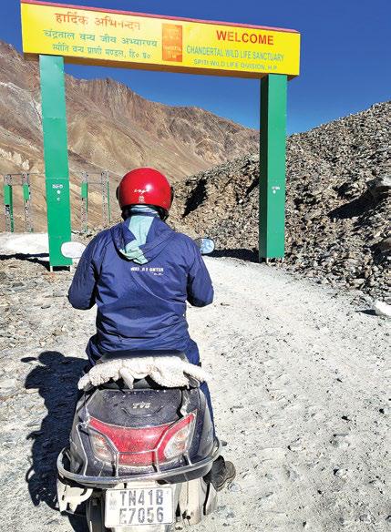 Spiti Valley Astride a Scooter and with a Pillion Rider